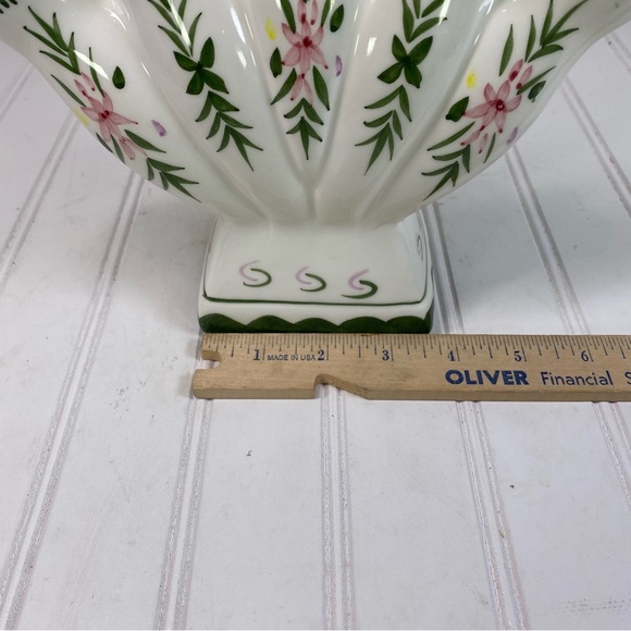 Vintage Five finger fan ceramic bud vase - Picture 5 of 7